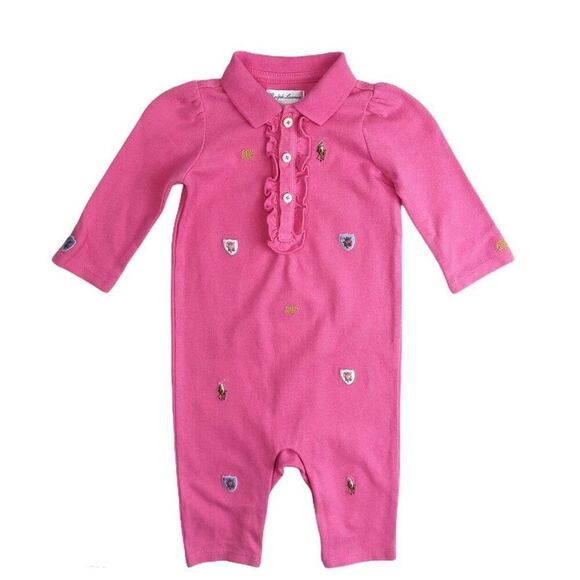 Ralph Lauren Embroidered One Piece Romper 3M - Picture 3 of 4